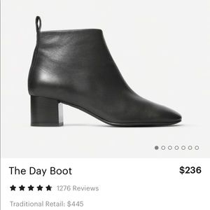 Everlane Day Boot Black sz 5.5